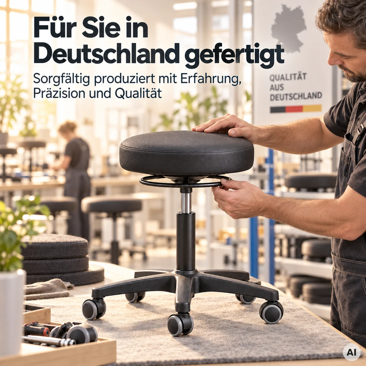 Labor 1 - Höhenverstellbarer Fertigungshocker