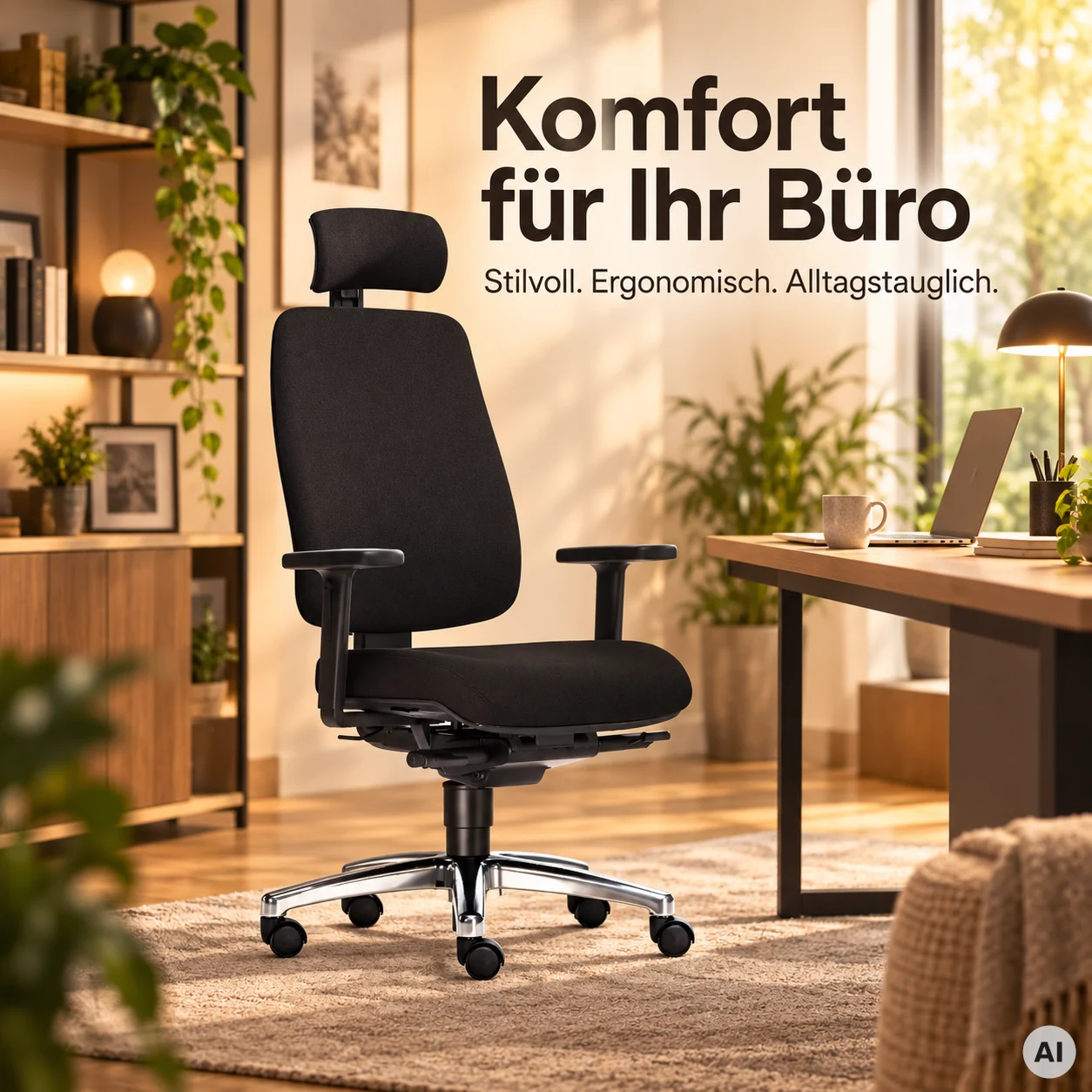 Spirit L mit Kopfstütze - Allrounder Bürostuhl